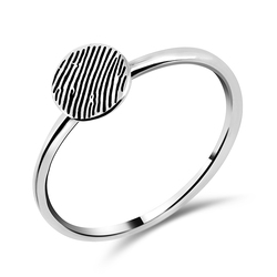 Vintage Style Silver Ring NSR-504
